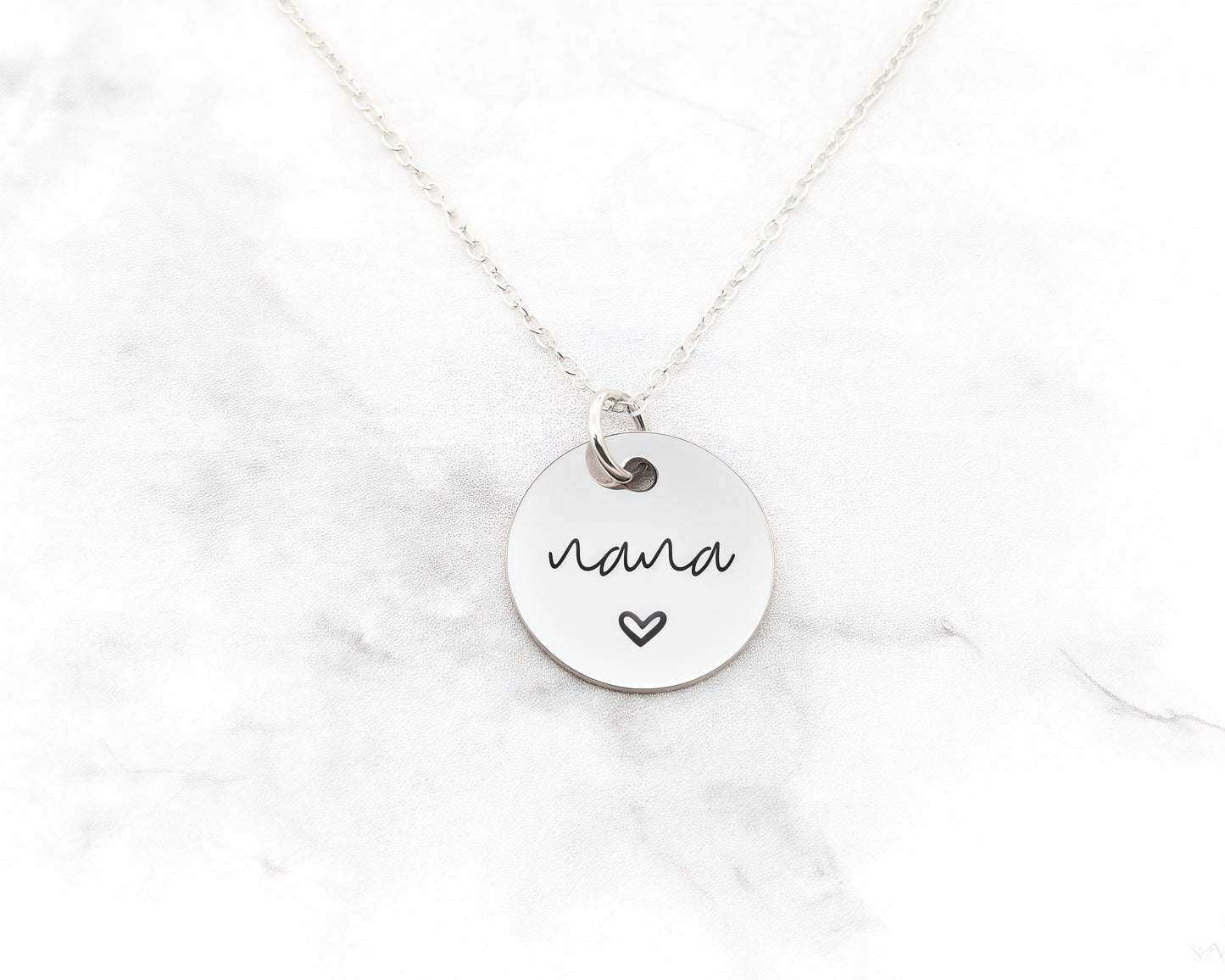 Custom Initial Disc Necklace, Engraved Letter Necklace, Gold Coin Disk Tag, Personalized Name Necklace, Teen Aunt Grandma Mom Gift