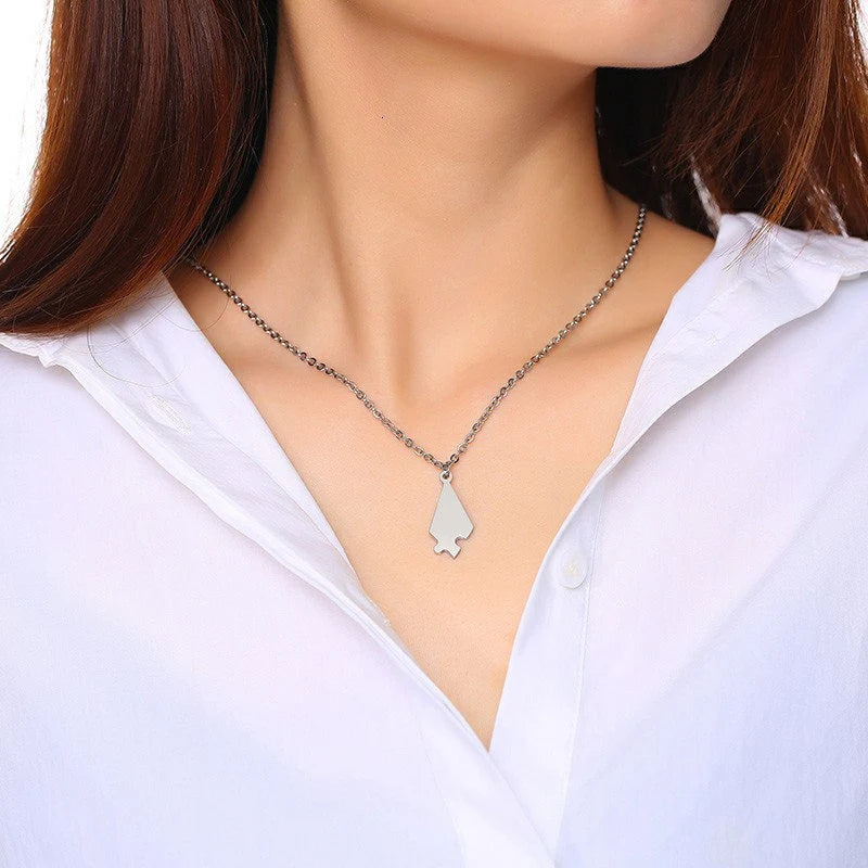 Personalized 5 PCS/Set BFF Puzzle Pendants Necklaces for Best Friends Sisters Brothers Free Engraving