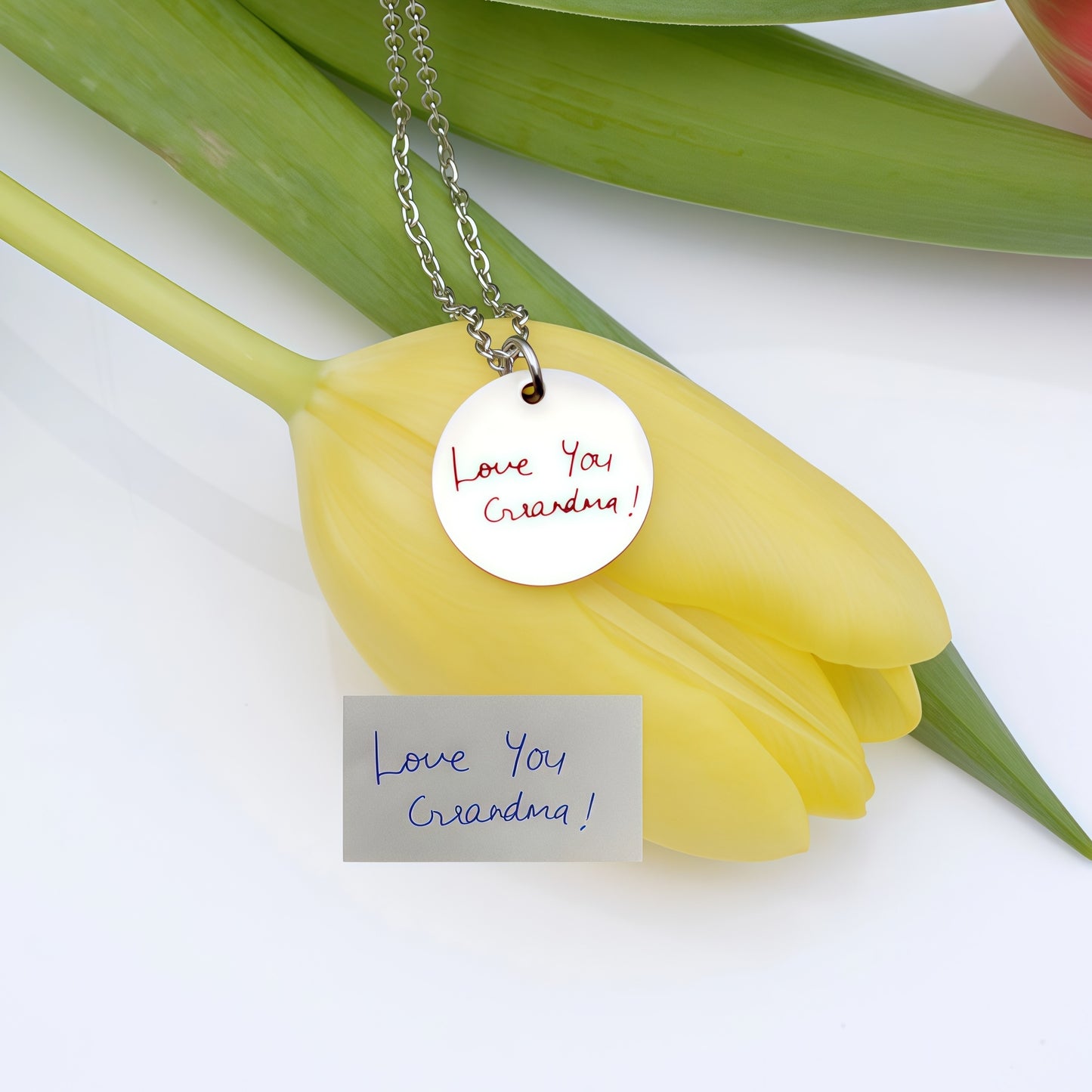 Handwriting Necklace, Personalised Gifts for Her, Gold Necklace, Personalized Signature Keepsake, Memorial meaningful gift, Engraved Gift