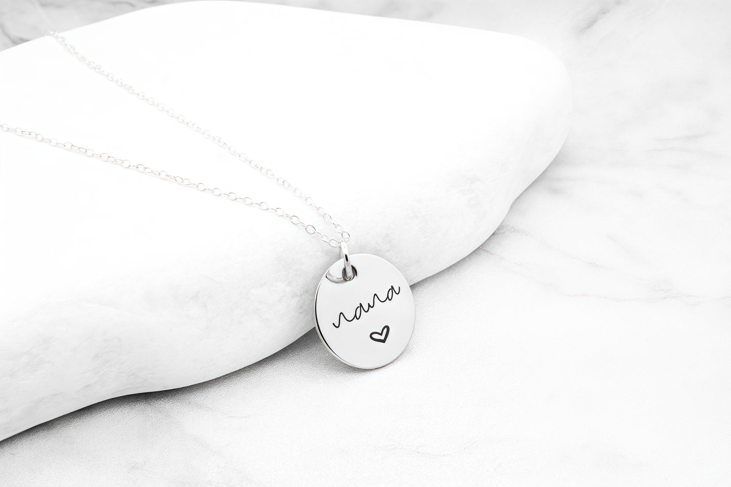 Custom Initial Disc Necklace, Engraved Letter Necklace, Gold Coin Disk Tag, Personalized Name Necklace, Teen Aunt Grandma Mom Gift