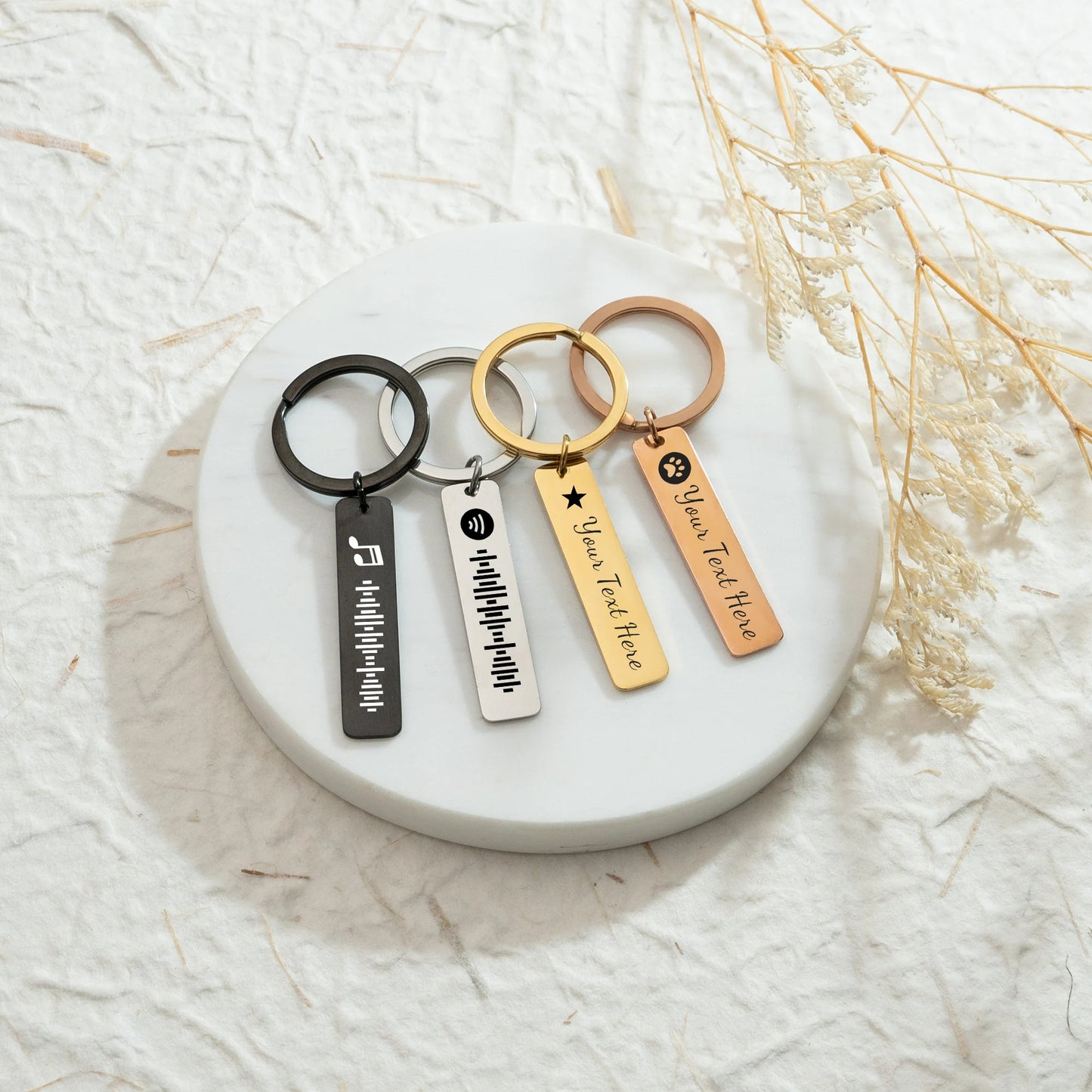 Personalised Spotify Keychain Music Scannable Keyring Personalised Gift Music Gift Keychain Customised Keyring Personalised Mother's Day