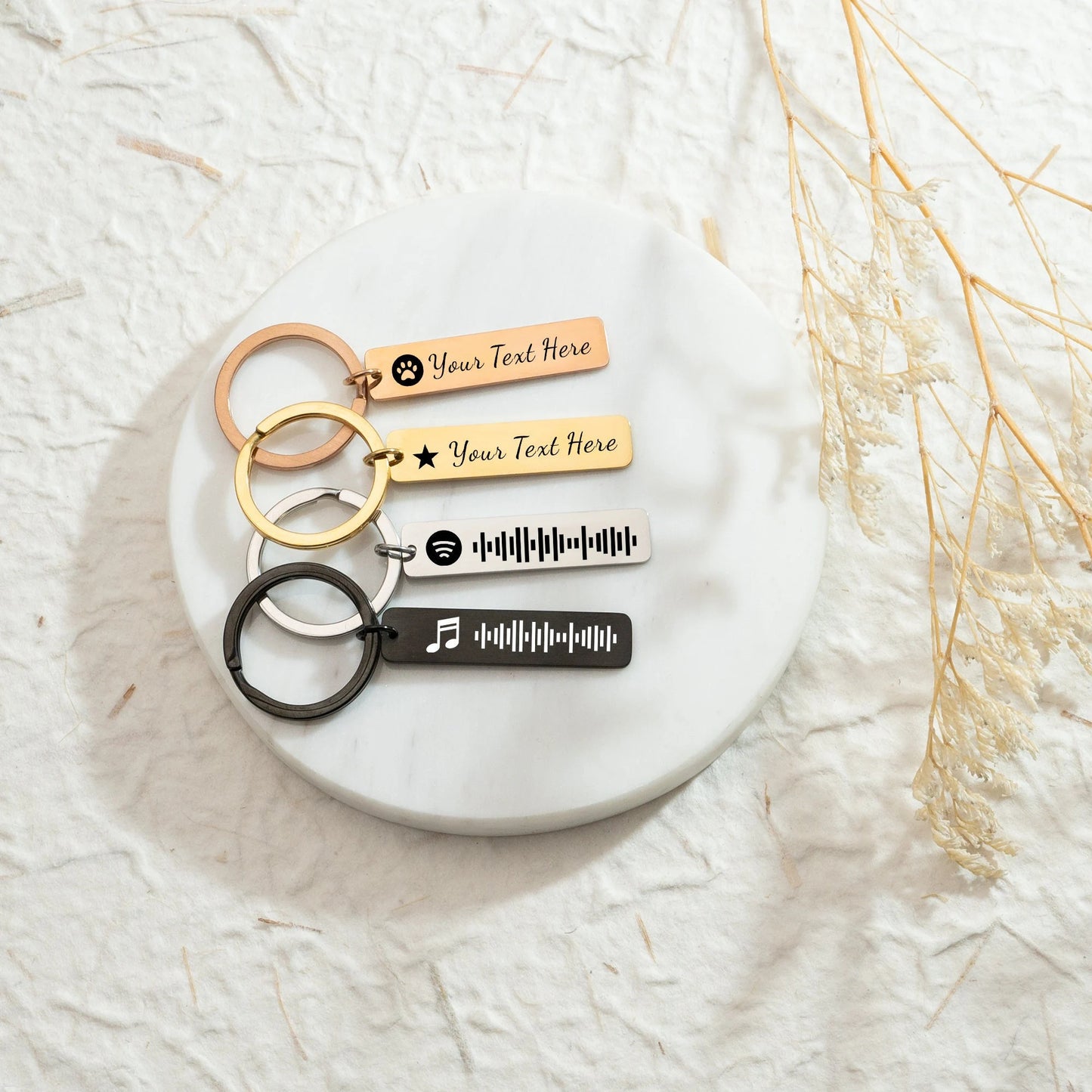 Personalised Spotify Keychain Music Scannable Keyring Personalised Gift Music Gift Keychain Customised Keyring Personalised Mother's Day