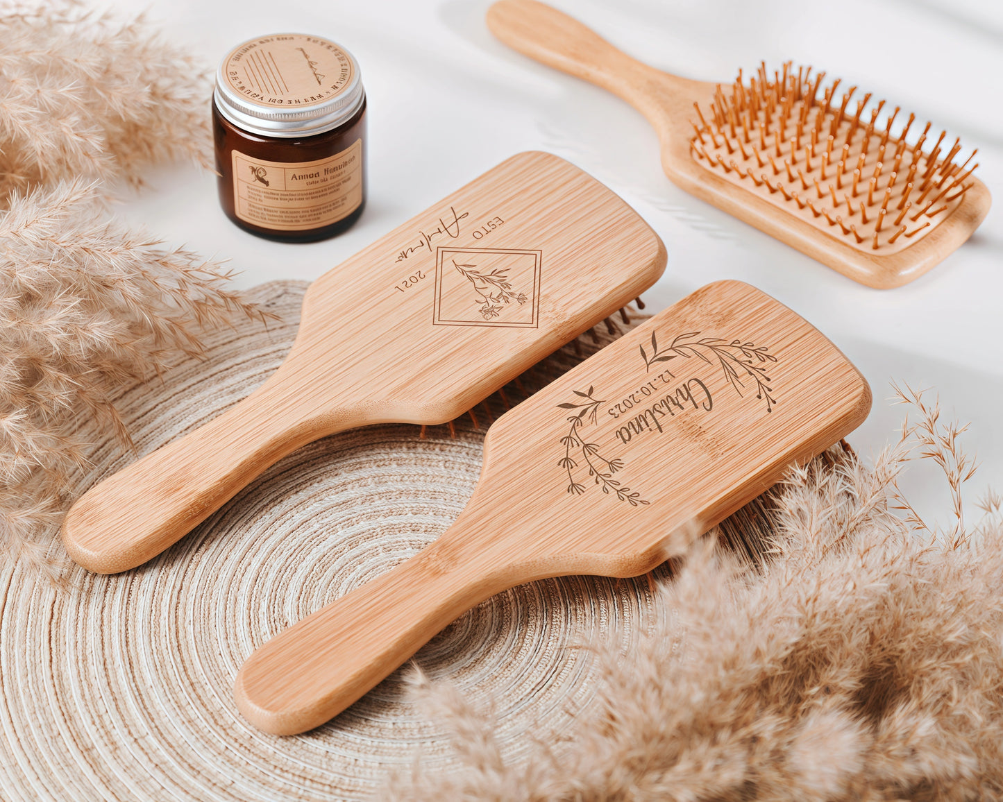 Personalized custom handmade bridesmaids airbag brush, gift for her, wedding party gift hair comb, anniversary gift, unique bridesmaid gift